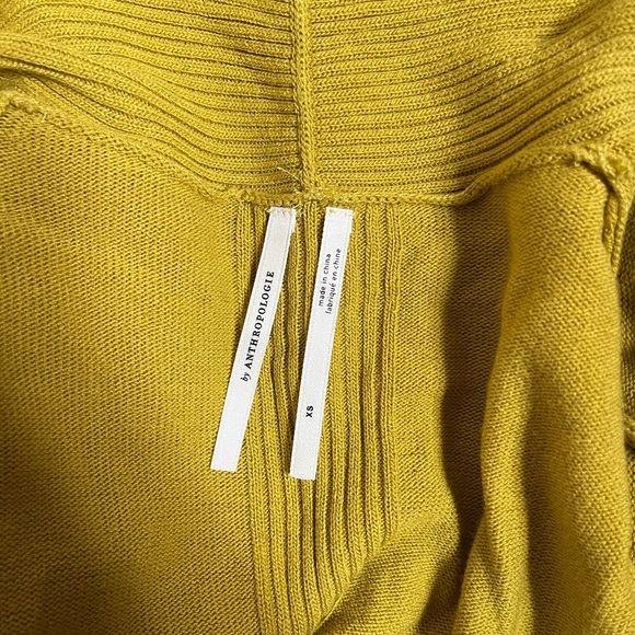 By Anthropologie Banlieue cardigan chartreuse, XS - Picture 4 of 4